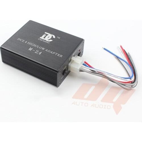 Car Audio Amplifier Conversion with Delay Function Active Audio High To Low Socket High Fidelity 2 Into 4 Out Converter M-2.4