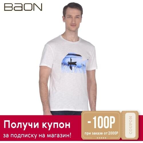 Мужские футболки с надписями BAON China At AliExpress