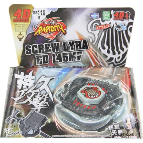 Bayblade New Arrive!! Spinning Top BB116B SCREW LYRA ED 145MF Metal Masters Fusion+Launcher