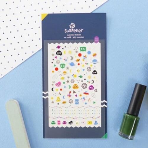 Korea Sonia Scrapbooking Nail Sticker Jelly Monster Stationery DIY PVC Craft Decoration Home Supplies Suatelier Stickers