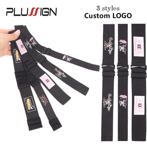 Plussign 50Pcs/Lot Wholesale Wig Band For Edges Wig Band To Melt Lace Non Slip Wig Grip Headband With Your Logo And Name