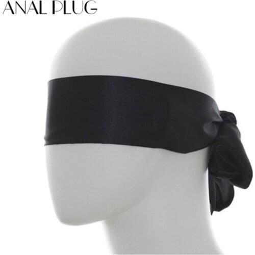 Satin ribbon Blindfold Sexy Eye Mask Patch Bondage Masque Mask Sex Party Fun Flirt Sex Toys For Woman Men Couples