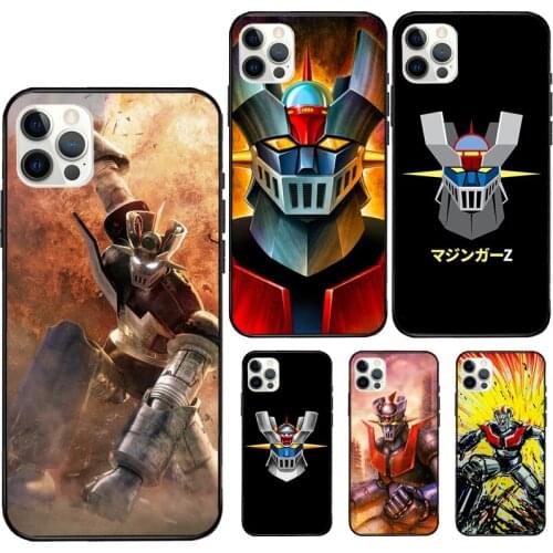 Comic Mazinger Z Rubber Phone Case For iPhone 12 11 Pro Max Mini XS X XR 7 8 Plus SE 2020 Soft Cover Case