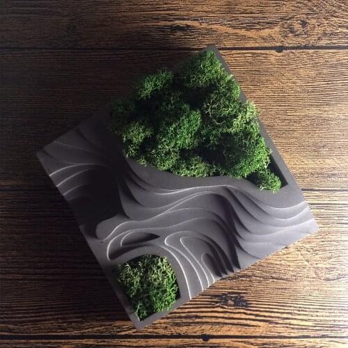 Silicone Mold Cement Molds Storage Concrete Terraced Fields Molds Muti-meat Flower Pots Mould Silica Gel for Desktop Decorations