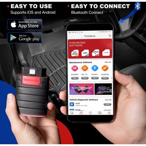 THINKDIAG Auto car Diagnostic Tool BT Code Reader better than X431Easy Diag3.0 or 3.0 Plus Android Scanner AP200 golo