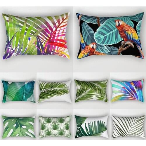 Tropical Cactus Palm Leaf Sofa Home Decor Cushion Cover Pillowcase for Living Room Leaf Plant Pillow Cover Pillowcase
