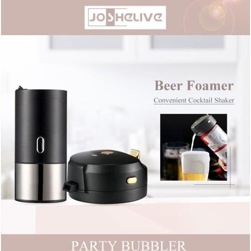 Convenient Cocktail Shaker Beer Foamer Bar Home Holiday Party Blank Foamer Bubble Machine Canned Beer Portable Bar Tool