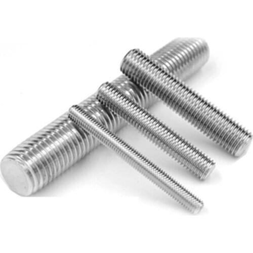 5Pcs M4 Stainless Steel Screws Tooth strip Pass wire Full thread Screw rod bolt Length 20mm-100mm