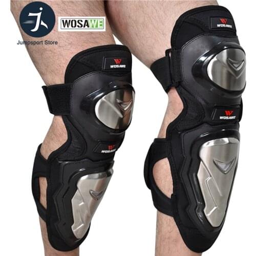 WOSAWE Hard Knee Protective Pad Ski Skateboard Thick Protection Layer Hockey Roller Off-Road Bike Moto Sports MTB Knee Protector