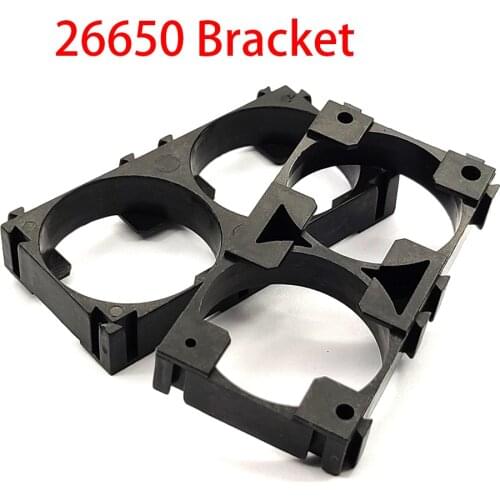 10 Pcs 26650 Bracket 26650 Battery Holder Bracket Cell Safety Anti Vibration Plastic Brackets