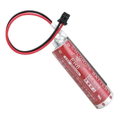 10PCS ER6 robot encoder battery ER6/3.6V PLC servo battery for ER6VC119A/B