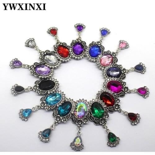 10pcs/lot55*22MM Water drop Flower Pendant brooch Sewing Clothing ries Manuali dades Acry Decoration Wholesale Prices