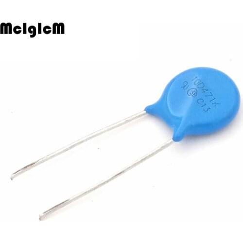 MCIGICM 20pcs varistor 10D180K 18V 10D271K 270V 10D331K 330V 10D471K 470V