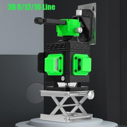 8/12/16 Lines 3D Laser Level Level Self-Leveling 360 Horizontal And Vertical Cross Super Powerful Green Laser Level