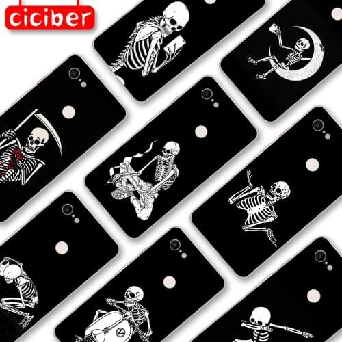 Skeleton Skull Case For Google Pixel 4 5 3 2 XL Cover for Pixel 3a 4a XL Soft Silicone TPU Luxury Shockproof protect Phone Funda