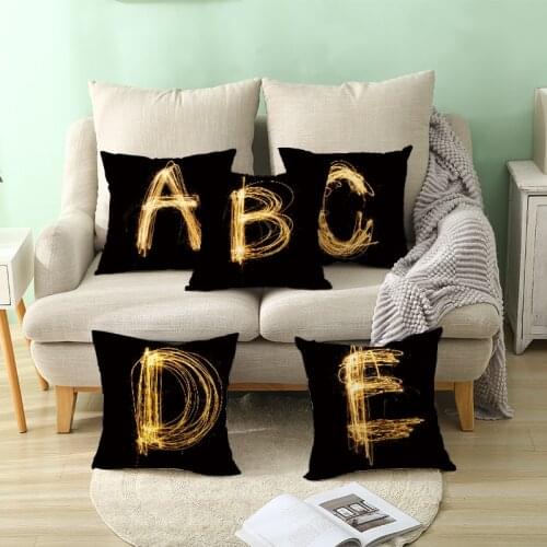 Home Decor fire letter printed Pillow Case Cushion Cover Throw pillow Decorative for Sofa Living Room Polyester pillowcase 45x45