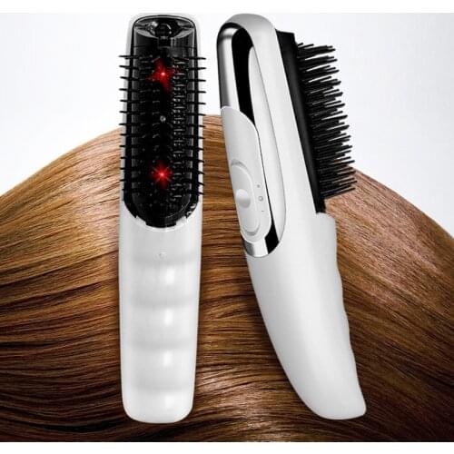 Electric Infrared Anti Hair Loss Comb Vibration Massage Laser Stimulate Promote Hair Growth Care Brush Regrowth Head Massager