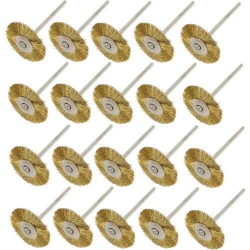 Mini Brass Steel Wire Brush Polishing Buffing Wheels Full kit for Dremel Die Grinder Rotary Tools