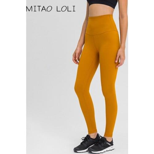MITAO LOLI SUPER HIGH RISE Naked-feel Yoga Pants Gym Sport Tights Women Buttery Soft Fitness Workout Legging Full Length 27