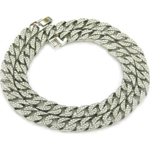 2021 New European And American Necklace Accessories Mens Hip-hop Chain Fashion Cuban Chain Necklace Manufacturer Direct Sale