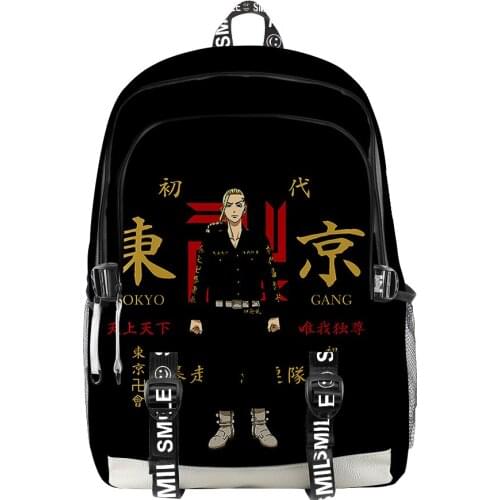 2021 3D Tokyo Revengers Mikey Men Women Backpack Oxford School Bag Hip hop Style Teenager Girl Child Bag Travel Backpack