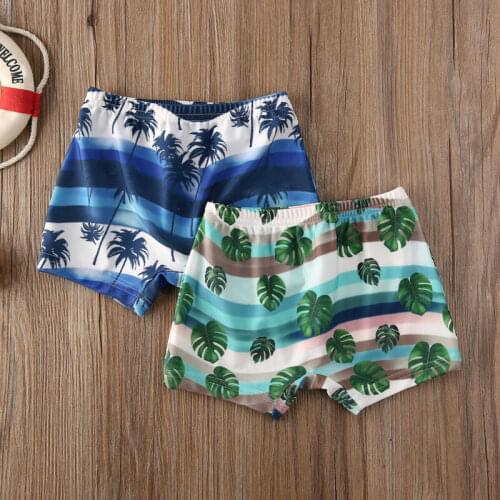 Toddler Baby Kid Boy Pants Shorts Bottoms Swimming Panties Beach Clothes Kids Boys Print Swimwear Beachwear 0-5Y