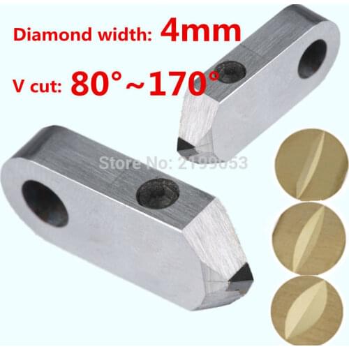 Posalux machine tools and accessories 4mm PCD posalux V diamond tools jewellery cutting tool for metal gold silver ring faceting