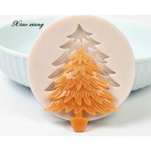 Chrsitmas Tree Silicone Fondant Molds For Baking DIY Tree Cake Molds Sugar Craft Chocolate Mold Fondant Cake Decorating Tools