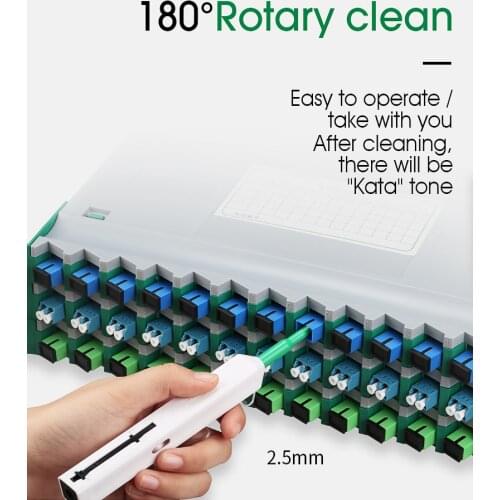 Fiber Optic Cleaner Pen Anti Static 800 times SC Adapter Connector cleaning tool 2.5mm Universal Fiber Optic Cleaning Pen