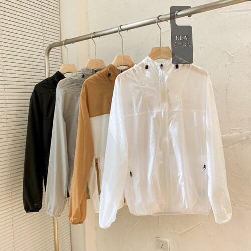 Sun protection clothing 2021 summer new mens and womens same style skin clothing stitching fashionable commuter jacket