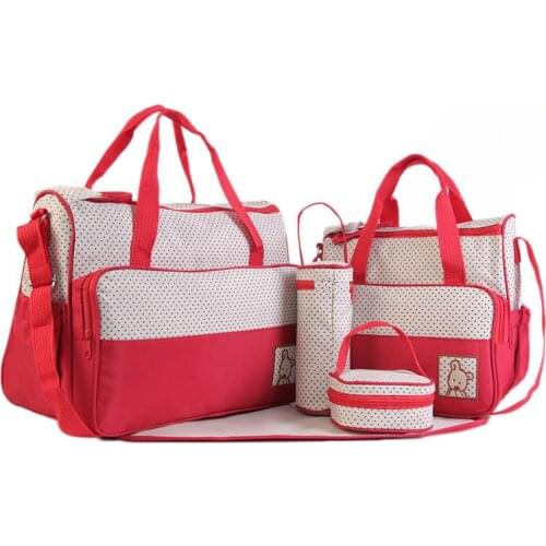 Mommy bag 5-piece set combination large-capacity size multi-function backpack diaper bag bolsillos organizadores para bebes