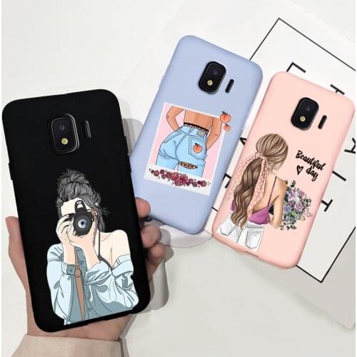 Candy Silicon Case For Samsung Galaxy J2 Core SM-J260F Phone Case Beautiful Girl Sunflower Soft Cover For Samsung J2 J2Core 2018