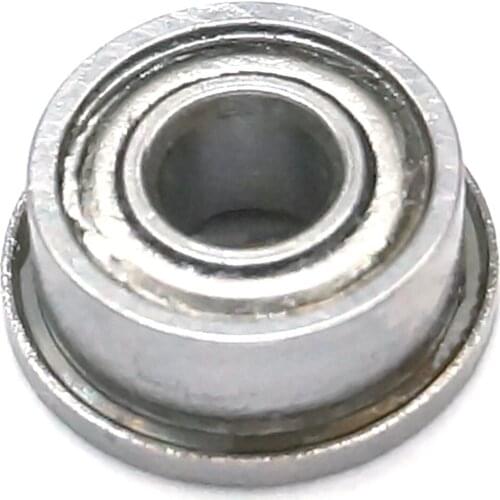 10pcs 1/8" x 5/16" x 9/64" FR2-5ZZ Shielded Flanged Model Ball Flange Bearing