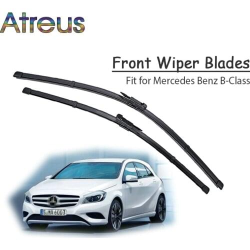 Atreus 2pcs High Quality Long Life Rubber Front Wiper Blades For Mercedes W246 W245 Benz B Class Accessories