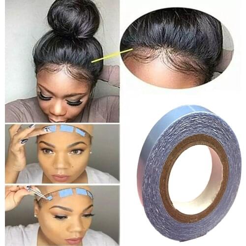 3.0 yards/ Roll Lace Wig Glue Tape for Hair Extension Double Side Glue Tape Sticky adhesives Tape Skin Weft Hair Extensions Tool