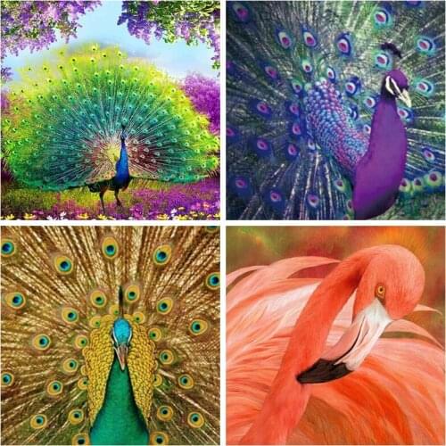 5D Diamond Painting Animal PeacockDiamond mosaic Embroidery Full Drill Cross Stitch Resin diamond art home decoration painting