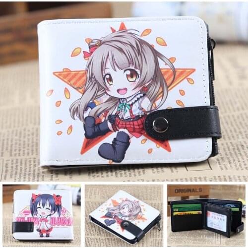 Anime Lovelive Kotori & Nico High Quality PU Short Zero Wallet/Coin Purse/Multilayer Double-button Wallet