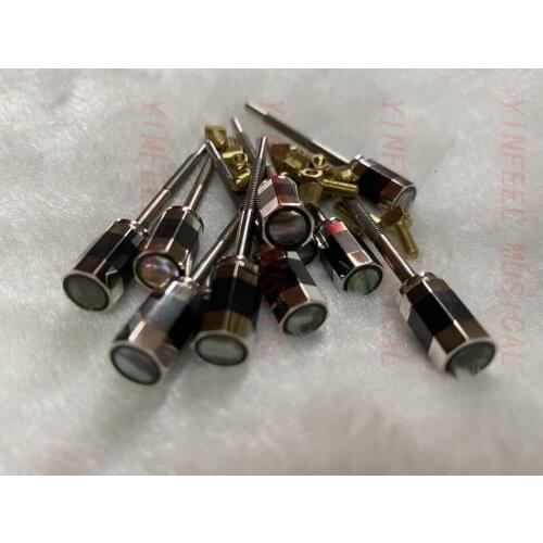 Free shipping HIGH QUALITY 10pcs silver cello Bow Screw and Eye,Silver Mount 4/4 cello bow parts