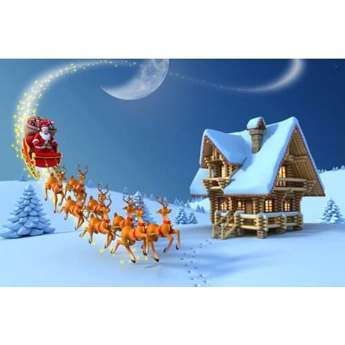 Santa Claus and elk The wooden puzzle 1000 pieces ersion jigsaw puzzle white card adult childrens educational toys