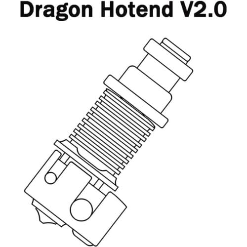 Dragon Hotend Super Precision 3D Printer Extrusion Head for V6 Hotend for TITAN BMG Direct drive Bowden