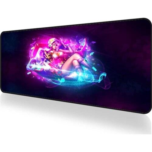 League of Legends mousepad gamer girl gaming accessories anime mouse pad personalized floor mat slipmat 900x400 rubber carpet