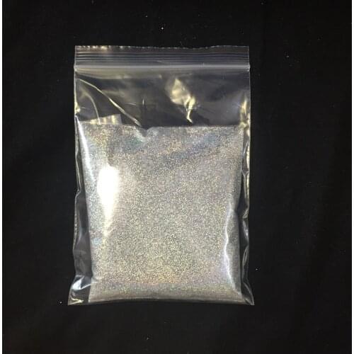 100G Laser Silver pearl powder pigment glitter powder flash powder, shiny metal sheets,Nail decoration, paint coating