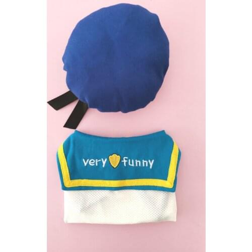 Cute Pet Dogs Clothes Summer Navy style Duck Suit Hat Set Cat Clothing Party Evening Costume for Small Large Dog Supplies