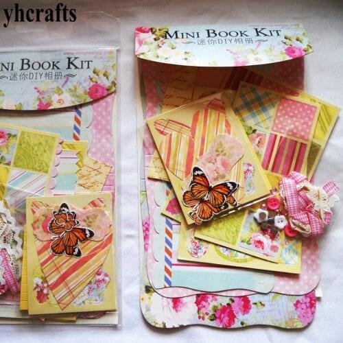 1book/LOT.Mini album book kit Scrapbook kit Kindergarten crafts Early educational toys Adult DIY Craft work