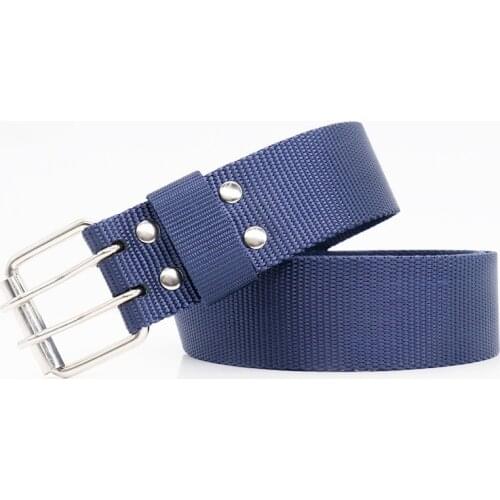 Younger PIN Needle Buckle Double Holes 3.8cm Nylon Belts Breathable Unisex Leisure Sport Fashion Jeans Accessories Women Cinto