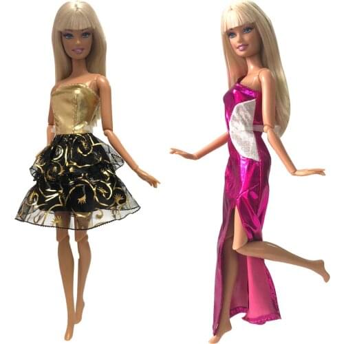 NK Two Set Doll Dress Beautiful Handmade Party ClothesTop Fashion Dress For Barbie Noble Doll Best Child Girls'Gift 034B 4X