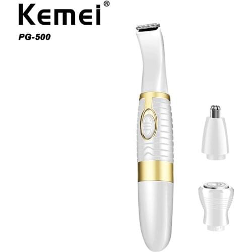KEMEI Professional Nose Hair Equipment Multi-function 5-in-1 Razor Pet Shaving Eyebrow Shaping Knife KM-PG500 (without Battery)