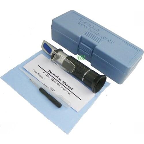 0-32% Beer Brix Refractometer Foods Beverages Crops Plants Sugar Brix Vegetables Grasses ATC HandHeld Refractometer Meter
