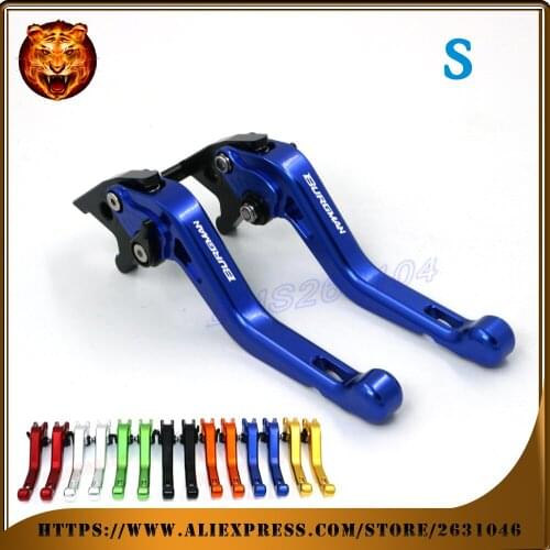 Adjustable Short Brake Clutch Levers For SUZUKI AN-250 AN-400 UH-125 UH-150 UH-200 Burgman an250 an400 uh125 uh150 uh200 07 15