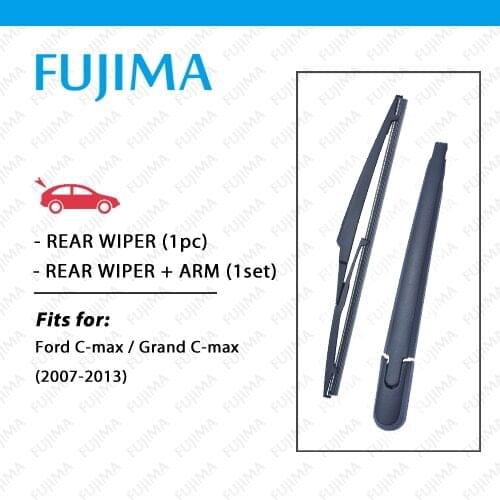 Rear Wiper Blade and Arm for Ford C-max / Grand C-max (2007-2013) Back Window Windscreen Rear Wiper Arm